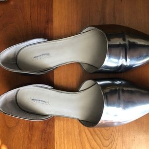 Lightly Used Vince D'orsay Flats in Chrome